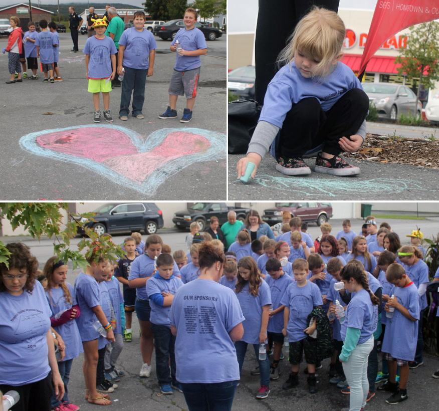 Messages of hope cover Fort Kent sidewalks Fiddlehead Focus
