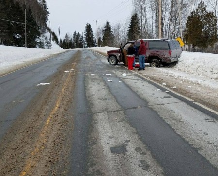 Katrina Hazleton of Van Buren was driving this SUV on U.S. Route 1 late Saturday morning, Feb. 11, in St. David, when she collided with a vehicle being driven by Douglas Hise, in an attempt to avoid Hise, who was traveling in the wrong lane, according to police.