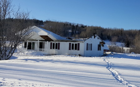 Three different fire departments responded to a fire at this home on Lake Road in Van Buren, Monday night, Feb. 13. (Contributed photo)